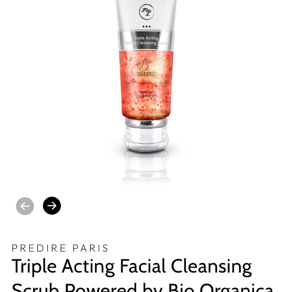 Predire Paris Triple Action Facial Scrub - Red